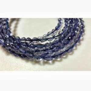 5-6mm Approx., Iolite Faceted Tear Drops, Iolite Drop Beads, Iolite Straight Drilled Drop Beads For Jewelry (15pcs To 30pcs Options)