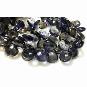 8mm Iolite Faceted Heart Beads, Natural Iolite Faceted Heart Briolettes, Iolite Hearts For Jewelry (25pcs To 50pcs Options) 8mm Iolite Faceted Heart Beads, Natural Iolite Faceted Heart Briolettes, Iolite Hearts For Jewelry (25pcs To 50pcs Options)