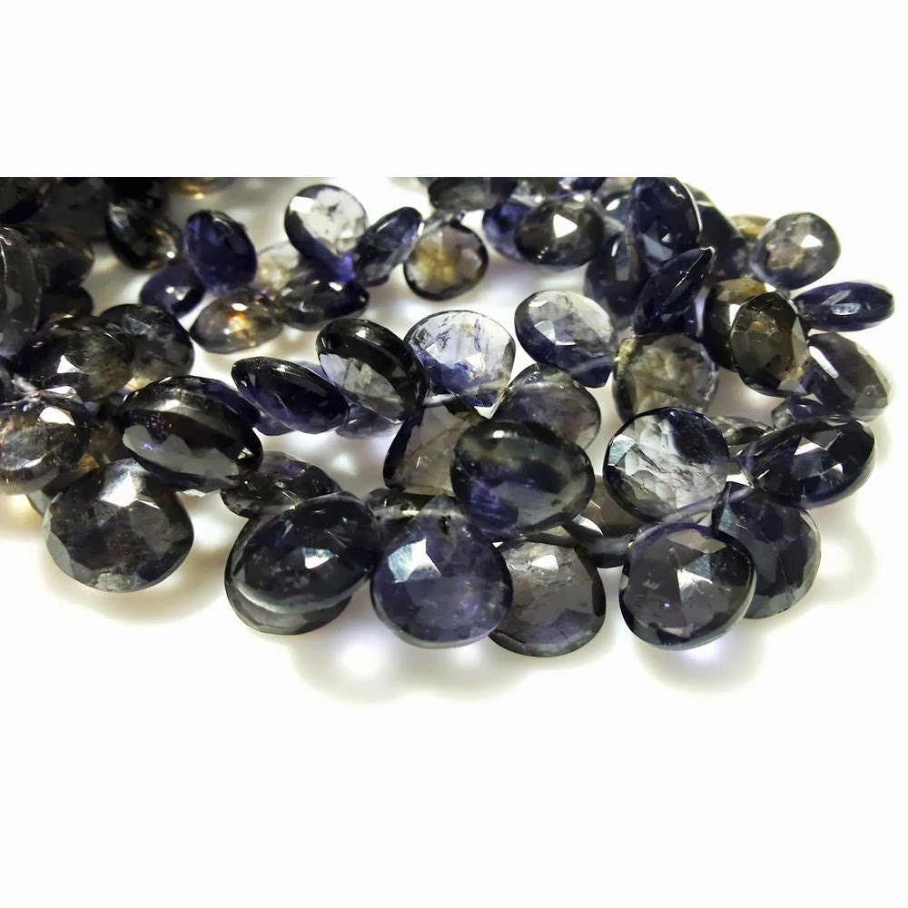 8mm Iolite Faceted Heart Beads, Natural Iolite Faceted Heart Briolettes, Iolite Hearts For Jewelry (25pcs To 50pcs Options) 8mm Iolite Faceted Heart Beads, Natural Iolite Faceted Heart Briolettes, Iolite Hearts For Jewelry (25pcs To 50pcs Options)
