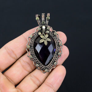 Faceted Iolite Pendant Copper Wire Wrapped Pendant IoliteGemstone Pendant Handmade Copper Jewelry Christmas Gift, Birthday Gift For Her/Him Faceted Iolite Pendant Copper Wire Wrapped Pendant IoliteGemstone Pendant Handmade Copper Jewelry Christmas Gift, Birthday Gift For Her/Him
