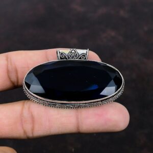 Faceted Iolite Pendant: Handmade 925 Sterling Silver Gemstone Jewelry Faceted Iolite Pendant: Handmade 925 Sterling Silver Gemstone Jewelry