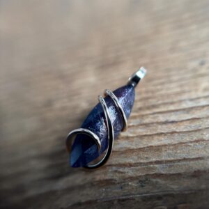 Iolite in 14k gold pendant Iolite in 14k gold pendant