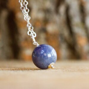Iolite Initial Pendant - Iolite Necklace - Iolite Choker - Personalized Gemstone Jewelry - Iolite Jewelry - Iolite Initial Pendant - Iolite Necklace - Iolite Choker - Personalized Gemstone Jewelry - Iolite Jewelry -