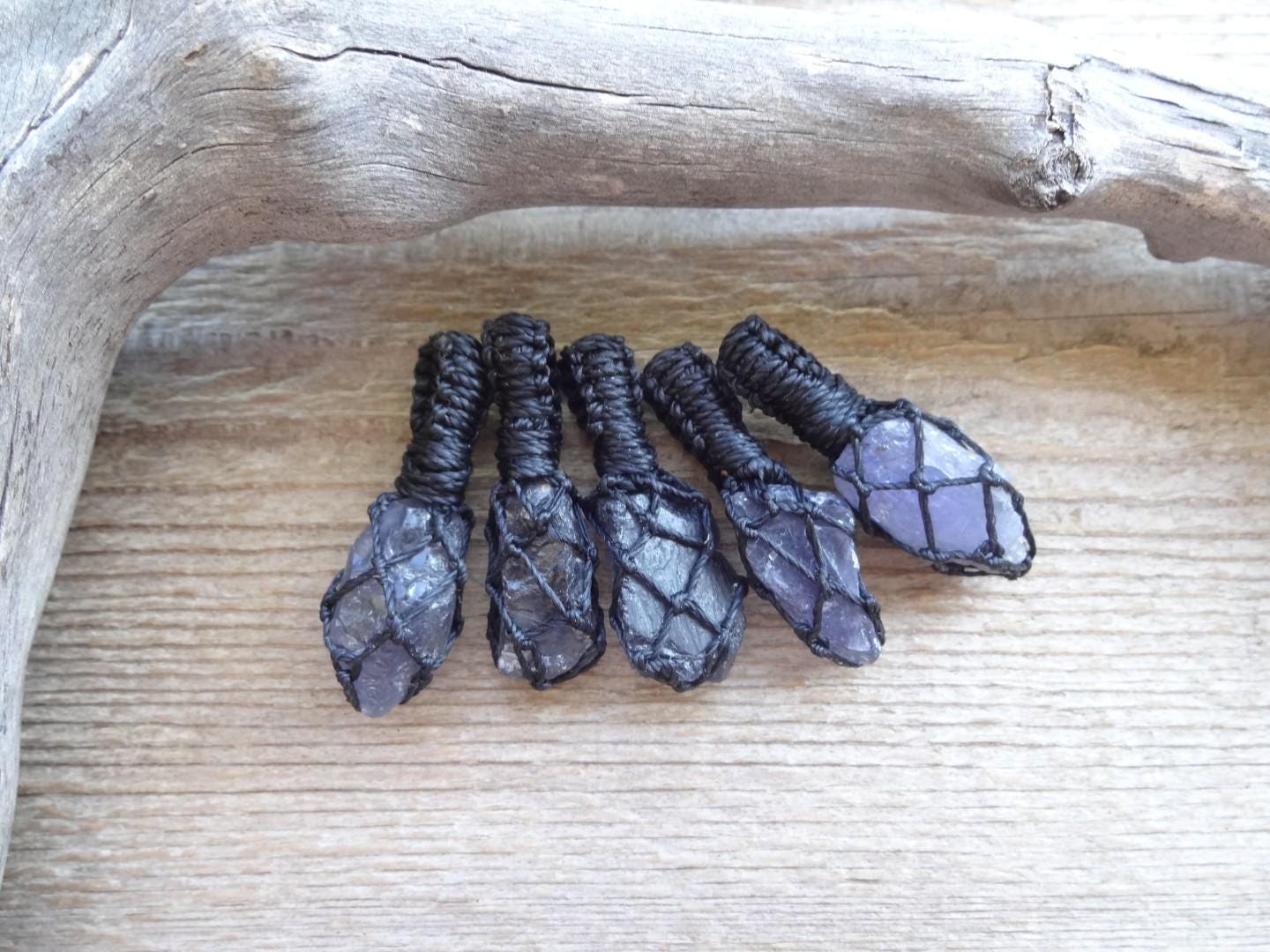 Stone Jewelry, Iolite Jewelry, Iolite Pendant Necklace, Healing Crystals, String Necklace, Iolite Jewelry, Raw Stone Necklace, Gift For Her Stone Jewelry, Iolite Jewelry, Iolite Pendant Necklace, Healing Crystals, String Necklace, Iolite Jewelry, Raw Stone Necklace, Gift For Her