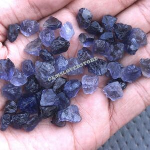 25 Iolite Rough Gemstones (10-12 Mm) - Raw Untreated Cordierite 25 Iolite Rough Gemstones (10-12 Mm) - Raw Untreated Cordierite