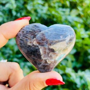 Bloodshot Iolite Crystal Heart (62.1G) Iolite with Cordierite Water Sapphire Heart, Multi Gemstone Specimen NATURAL Bloodshot Iolite Crystal Heart (62.1G) Iolite with Cordierite Water Sapphire Heart, Multi Gemstone Specimen NATURAL
