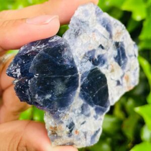 Bloodshot Iolite Crystal Slab (37.8G) Iolite with Cordierite Water Sapphire Stone, Multi Gemstone Plate Slab Specimen NATURAL Bloodshot Iolite Crystal Slab (37.8G) Iolite with Cordierite Water Sapphire Stone, Multi Gemstone Plate Slab Specimen NATURAL