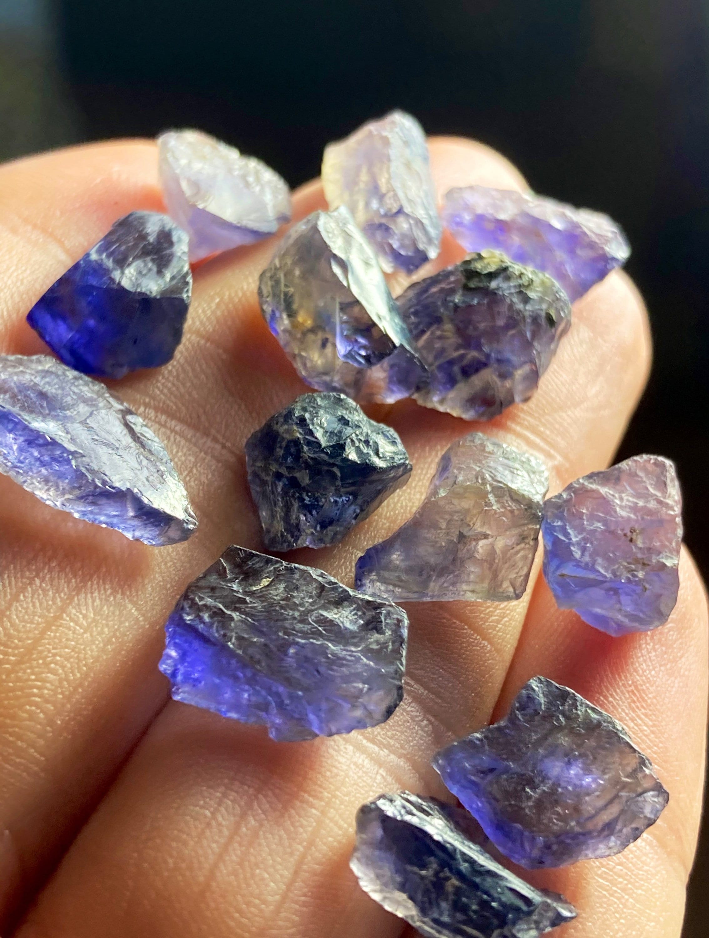 Iolite Crystal Specimen: Raw & Natural Iolite Gemstone