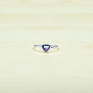 Genuine Iolite Ring, 925 Solid Sterling Silver Gemstone Ring, Handmade Deep Blue Round Iolite Ring, Iolite Jewelry, Christmas Gift For Her