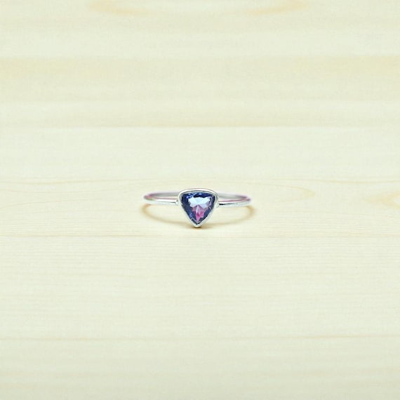 Genuine Iolite Ring, 925 Solid Sterling Silver Gemstone Ring, Handmade Deep Blue Round Iolite Ring, Iolite Jewelry, Christmas Gift For Her