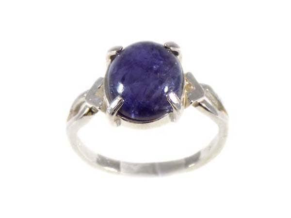 Gorgeous Iolite Ring Medieval Talisman Water Sapphire Gem Viking Norse Amulet Solar Navigation Gemstone 19th Century Gemstone Iolite #55680