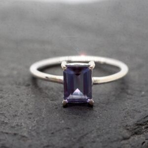 Periwinkle - Natural Iolite Sterling Silver Ring Size 8 Periwinkle - Natural Iolite Sterling Silver Ring Size 8