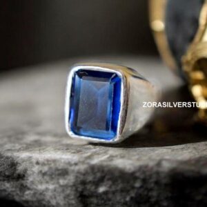 Iolite Signet Ring, 22k Gold Vermeil over Sterling Silver, Natural Violet Blue Gemstone Ring, Unisex Statement Jewelry, Water Sapphire Ring Iolite Signet Ring, 22k Gold Vermeil over Sterling Silver, Natural Violet Blue Gemstone Ring, Unisex Statement Jewelry, Water Sapphire Ring
