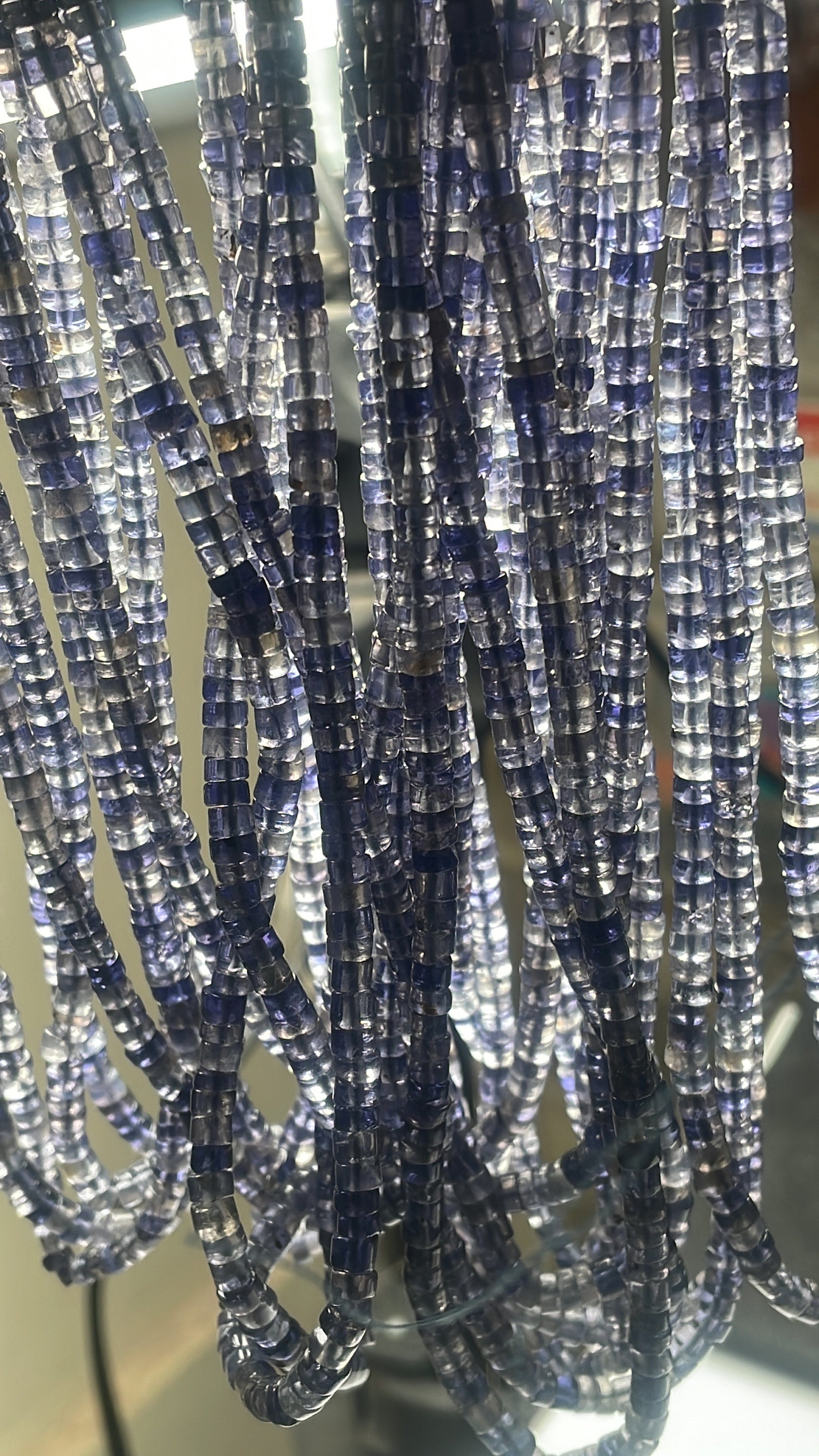 Natural Iolite Smooth Tyre Gemstone Bead |4 Mm Wheel Cut Bead|16 Inch Long Strand Tyre Disc |wholesale Beads For Making Jewelry Natural Iolite Smooth Tyre Gemstone Bead |4 Mm Wheel Cut Bead|16 Inch Long Strand Tyre Disc |wholesale Beads For Making Jewelry