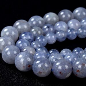6MM Rare Natural Iolite Gemstone Grade AAA Round Loose Beads BULK LOT 1,2,6,12 and 50 (D157) 6MM Rare Natural Iolite Gemstone Grade AAA Round Loose Beads BULK LOT 1,2,6,12 and 50 (D157)
