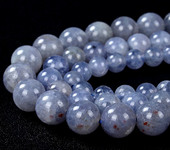 6mm Rare Natural Iolite Gemstone Grade Aaa Round  Loose Beads Bulk Lot 1,2,6,12 And 50 (d157)