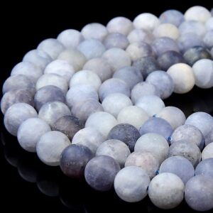 8MM Natural Matte Iolite Gemstone Grade A Round Loose Beads BULK LOT 1,2,6,12 and 50 (D336) 8MM Natural Matte Iolite Gemstone Grade A Round Loose Beads BULK LOT 1,2,6,12 and 50 (D336)
