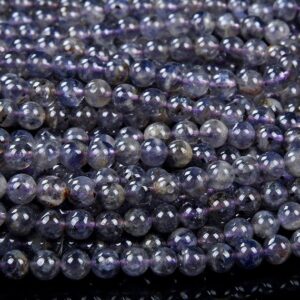 Natural Iolite Gemstone Grade AA Round 3MM 4MM 5MM 6MM Loose Beads BULK LOT 1,2,6,12 and 50 (D447) Natural Iolite Gemstone Grade AA Round 3MM 4MM 5MM 6MM Loose Beads BULK LOT 1,2,6,12 and 50 (D447)