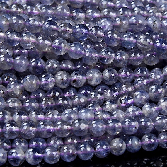 Natural Iolite Gemstone Grade Aaa Round 4mm 5mm 6mm Loose Beads Bulk Lot 1,2,6,12 And 50 (d447) Natural Iolite Gemstone Grade Aaa Round 4mm 5mm 6mm Loose Beads Bulk Lot 1,2,6,12 And 50 (d447)