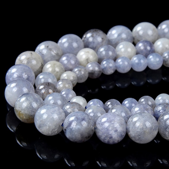 Natural Iolite Lavender Blue Gemstone Grade A Round 6mm 8mm 10mm Loose Beads Bulk Lot 1,2,6,12 And 50 (d200)