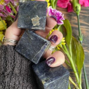 Iolite, Iolite Cube, Qty. 1 Iolite, Iolite Cube, Qty. 1