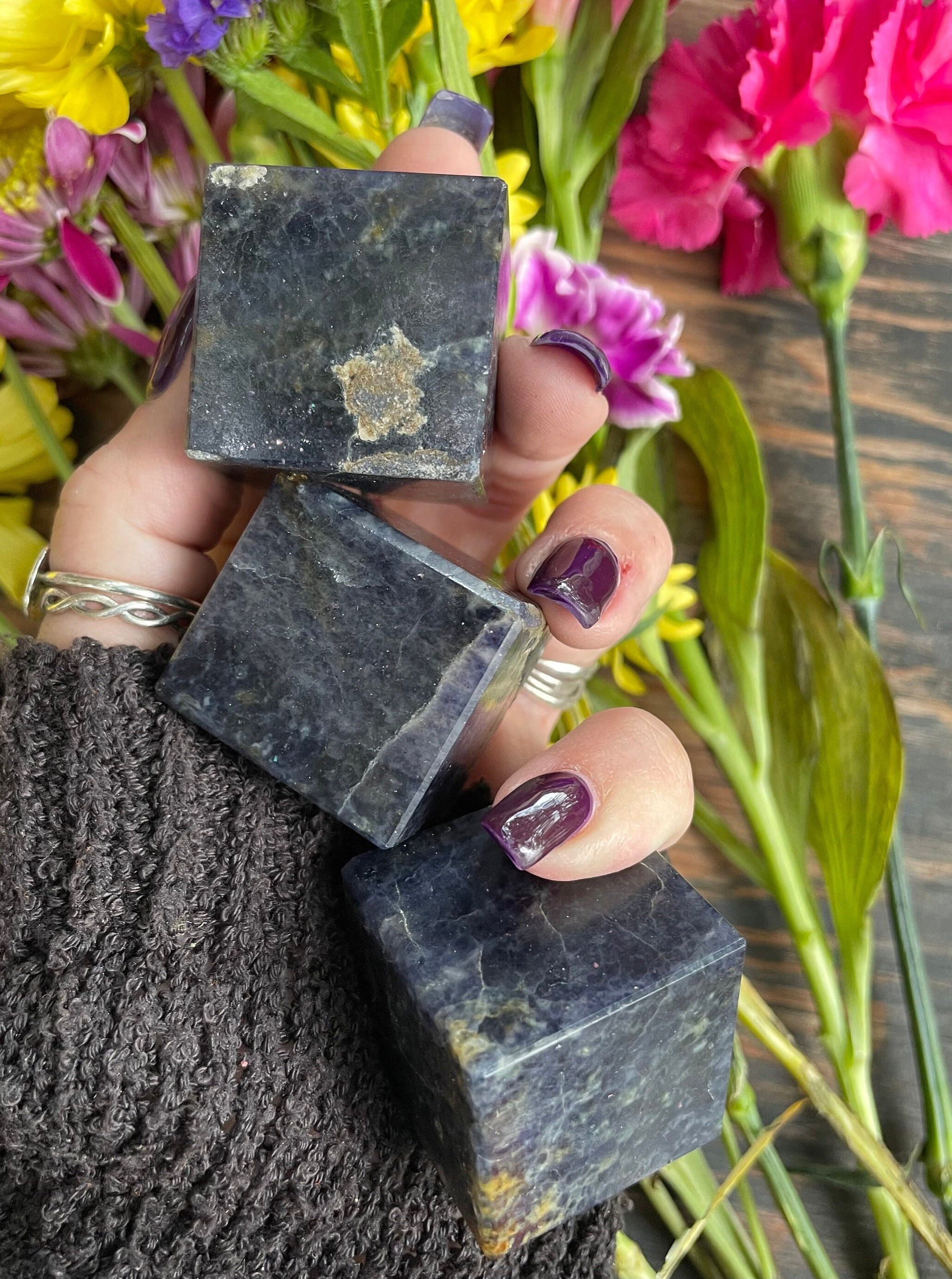 Iolite, Iolite Cube, Qty. 1