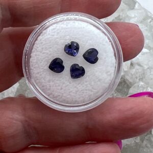Iolite Heart Gemstone .41CT-Sold 1-Each Iolite Heart Gemstone .41CT-Sold 1-Each