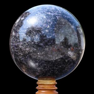 Large 12-inch Blue Iolite Sphere: Cordierite Stone, Water Sapphire Ball Large 12-inch Blue Iolite Sphere: Cordierite Stone, Water Sapphire Ball