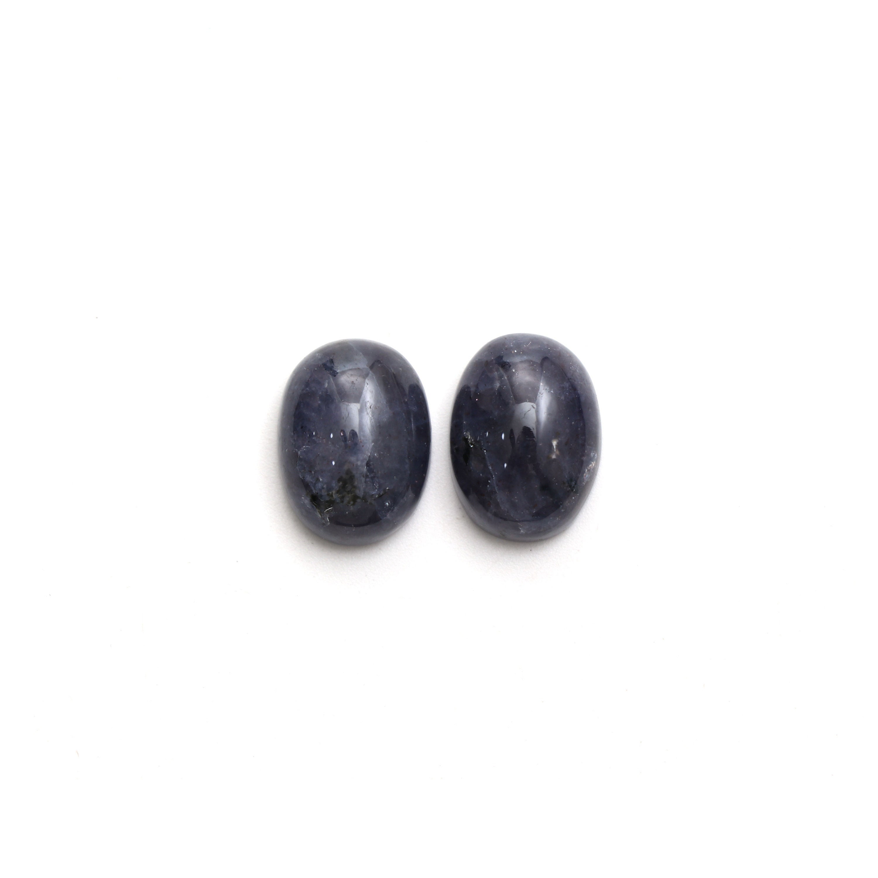 Natural Iolite Smooth Oval Loose Gemstone, 12x16 Mm, Iolite Jewelry Handmade Gift For Women, Pair