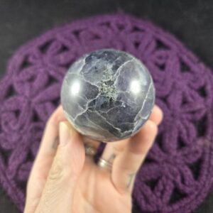 Iolite Sphere Crystal Ball Stones 52mm Carved Crystals Polished Blue Iolite India Choose Your Stand Iolite Sphere Crystal Ball Stones 52mm Carved Crystals Polished Blue Iolite India Choose Your Stand