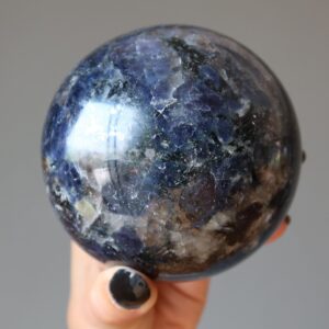 Iolite Sphere Good Fortune Rare Blue Crystal Ball