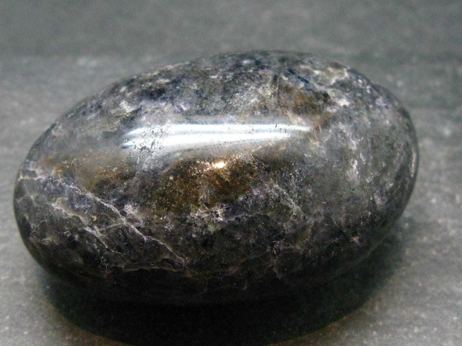 Rare Iolite Cordierite Tumbled Stone From Tanzania - 107.15 Grams - 2.4" Rare Iolite Cordierite Tumbled Stone From Tanzania - 107.15 Grams - 2.4"