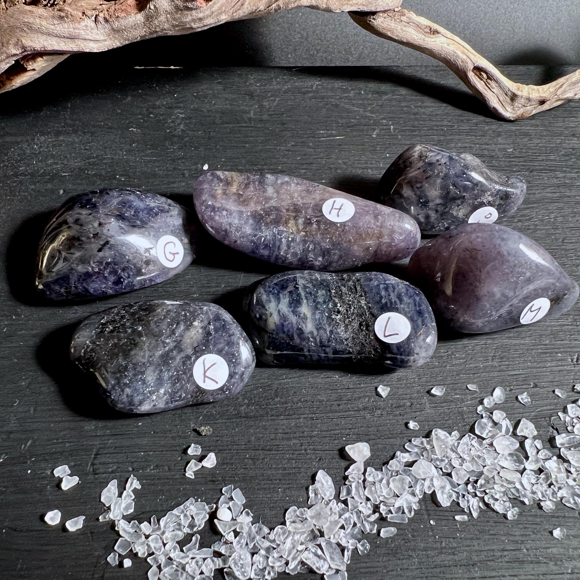 Iolite Tumbled Stone Xl | Water Sapphire | Pleochroic Cordierite Crystal | Choose Yours