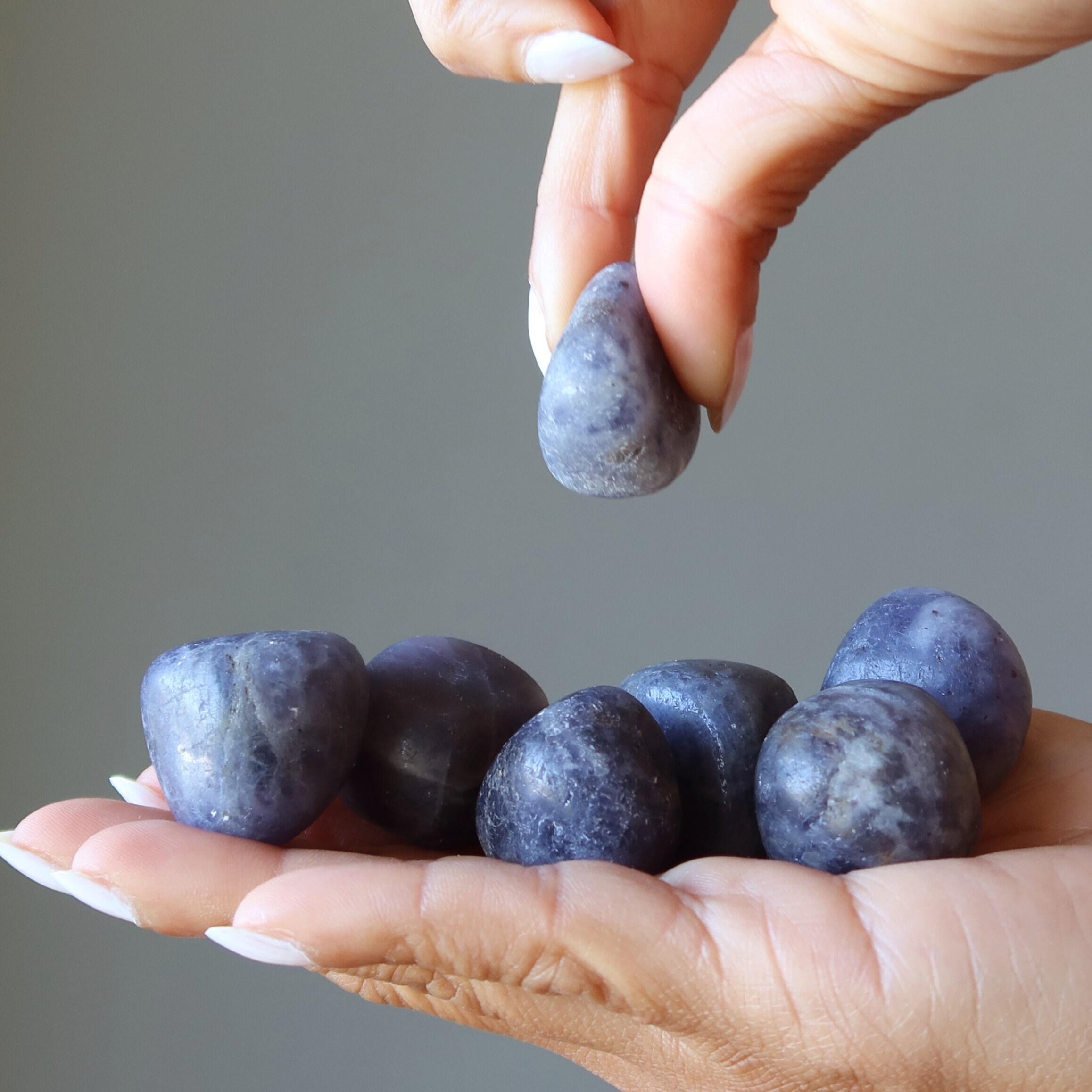 Iolite Tumbled Stones Third Eye Of Light Psychic Intuition Gems