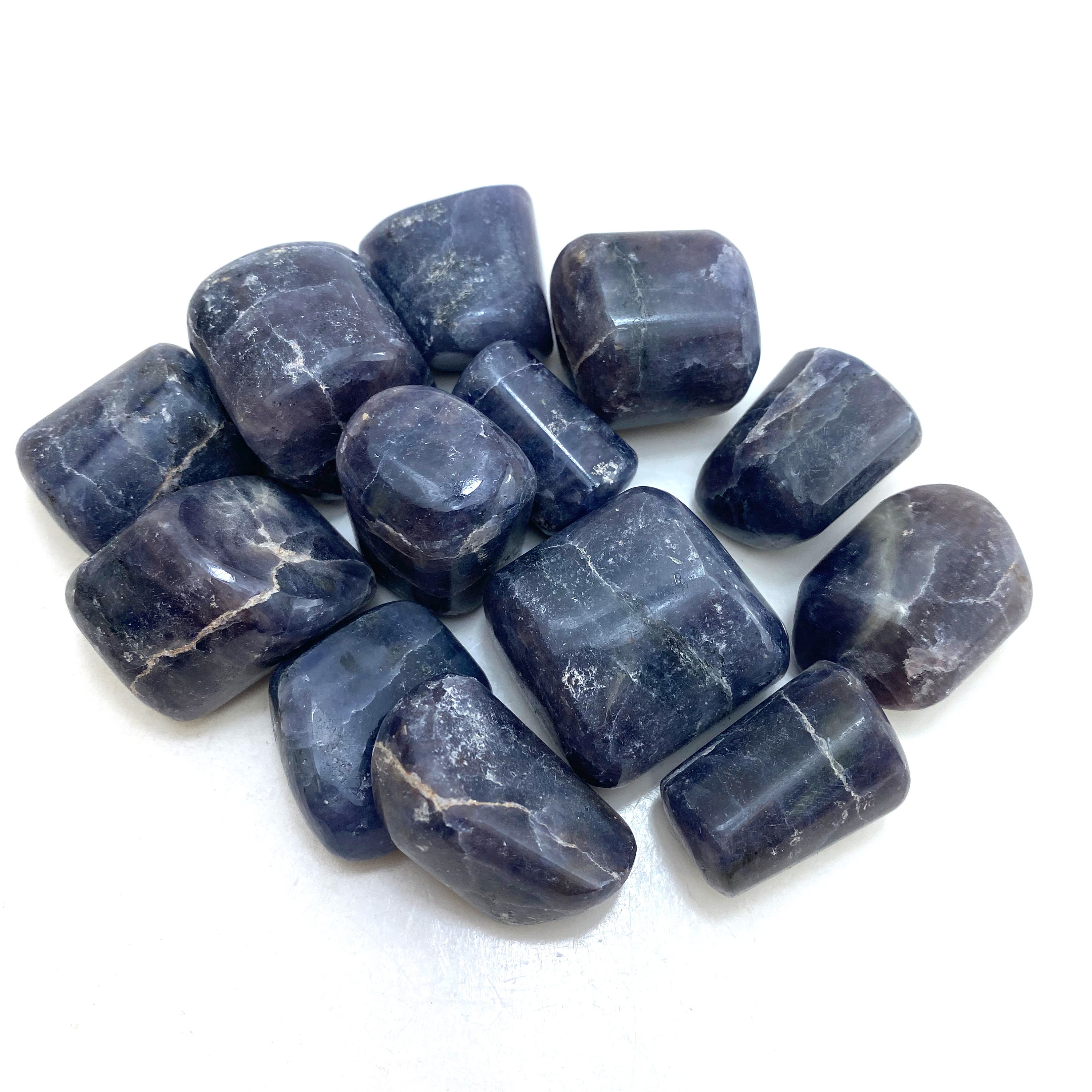Tumbled Iolite, Iolite Tumble, Polished Iolite, Pocket Iolite, Healing Iolite, T-137