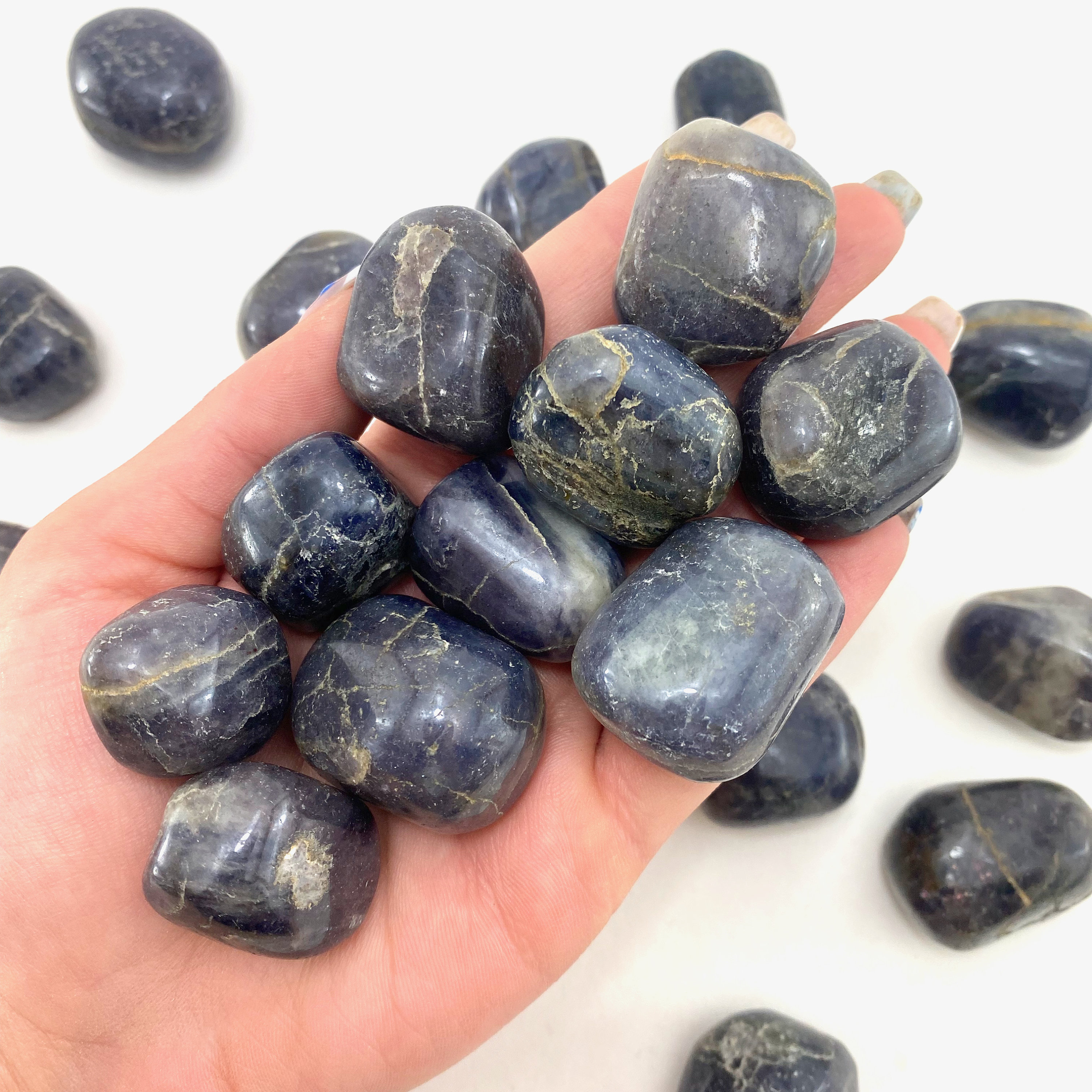 Iolite Tumble, Tumbled Iolite, Smooth Iolite Stone, Healing Iolite, T-137 Iolite Tumble, Tumbled Iolite, Smooth Iolite Stone, Healing Iolite, T-137