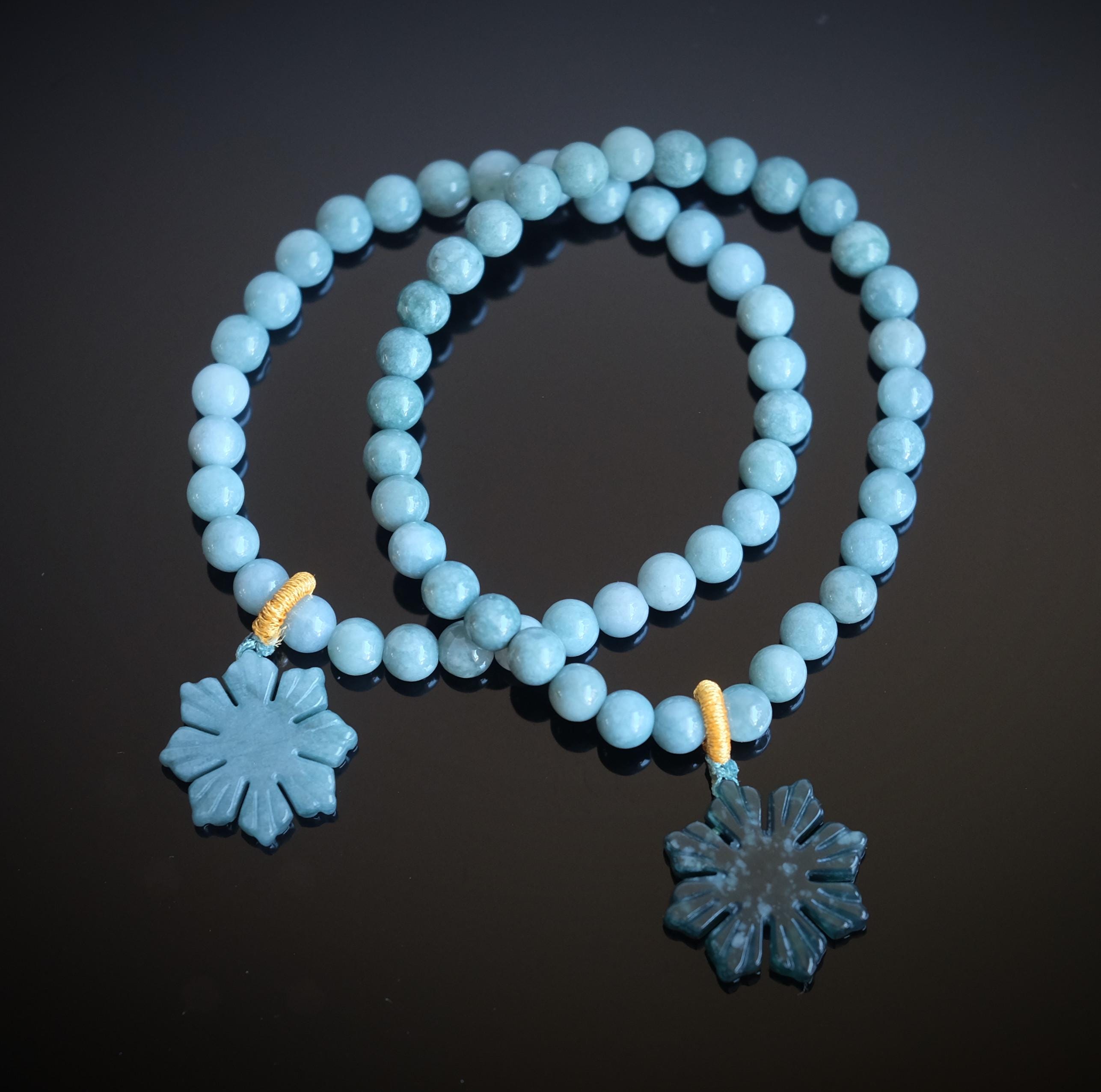 18mm Philippines Sun Guatemala Jadeite Blue Water Jade 6mm Stretch Charm Bracelet 18mm Philippines Sun Guatemala Jadeite Blue Water Jade 6mm Stretch Charm Bracelet