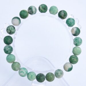8mm Matte Qinghai Jade Beads Bracelet Grade A Genuine Natural Round Gemstone 7" Bulk Lot 1,3,5,10 And 50 (106774h-069)