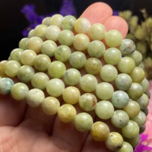 Jade Bracelet - Green Jade - Crystal Bracelet - Green Jade Crystal - Polished Jade - Green Jade Stone - Gemstone Bracelet - Beaded Bracelet