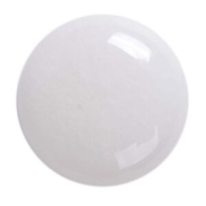 25mm White Jade round flatback cab cabochon