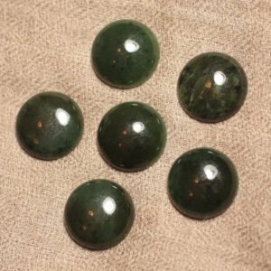Cabochon de Pierre - Jade Canada Néphrite - Rond 20mm  4558550031907