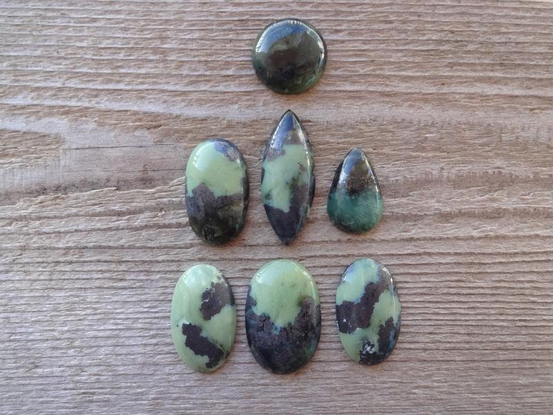 Rare Hantigyrite Teisky Jade Cabochon, Rare Russian Stones, Gemstone Cabochon For Jewelry Making