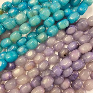 Jade 18x12x12mm Nugget Gemstone beads -- 7.5 inch strand
