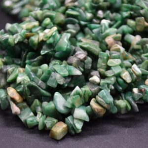 African Jade Gemstone Chips Nuggets Beads - 5mm - 8mm - 32" Strand
