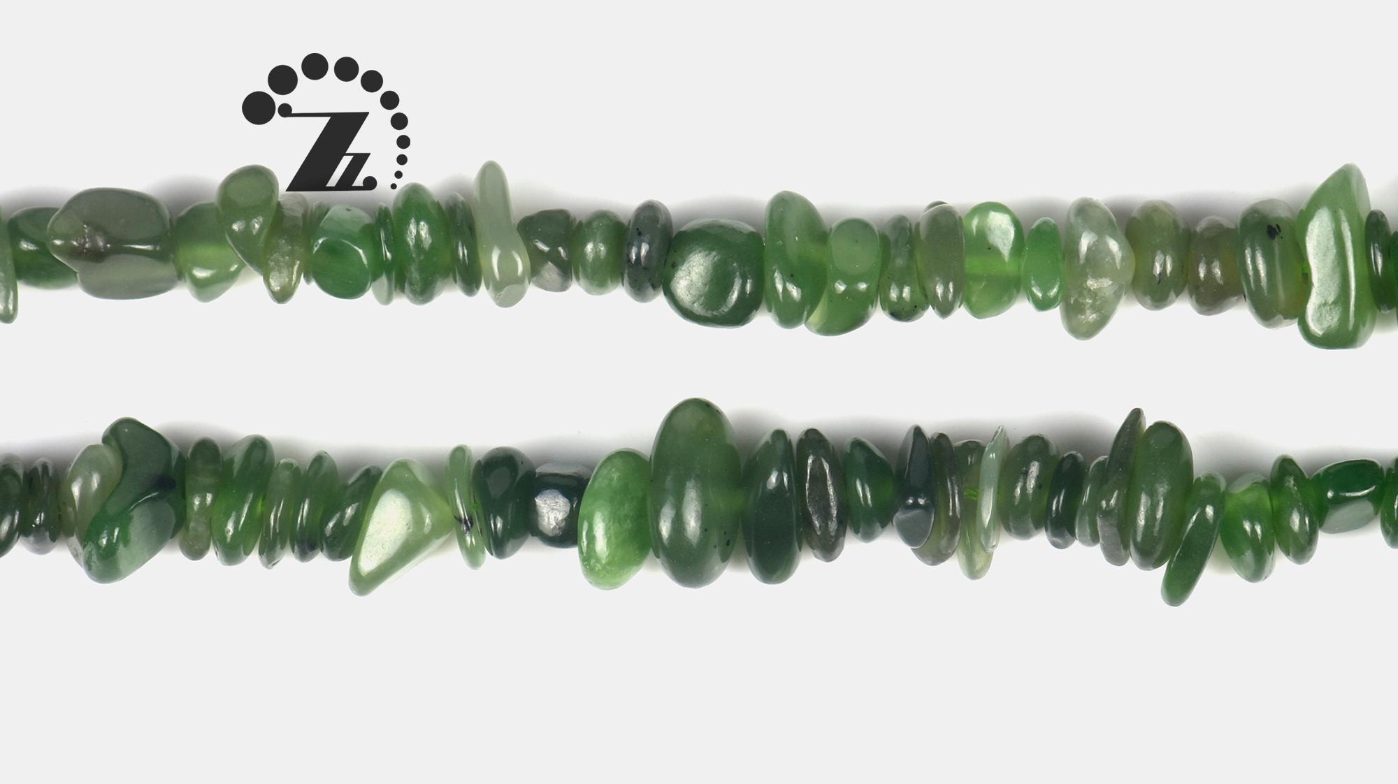 Canada Jade Chips Bead,irregular Bead,canadian Jade,natural,gemstone,5-8mm,15" Full Strand