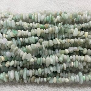 Fei Cui Light Green Jade 5-8mm Chips Genuine Gemstone Nugget Loose Beads 34inch Jewelry Supply Bracelet Necklace Material Support Wholesale
