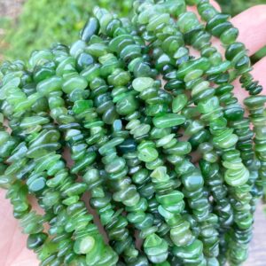 Full 32' Natural Jade 5~10mm Size Chip Beads, bracelets / neckalce For Jewelry Making Beads, gemstone Freeform Chip Nugget Beads.