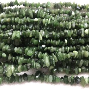 Natural Green Jade 5-8mm Chips Genuine Gemstone Nugget Loose Beads 34 inch Jewelry Supply Bracelet Necklace Material Support Wholesale