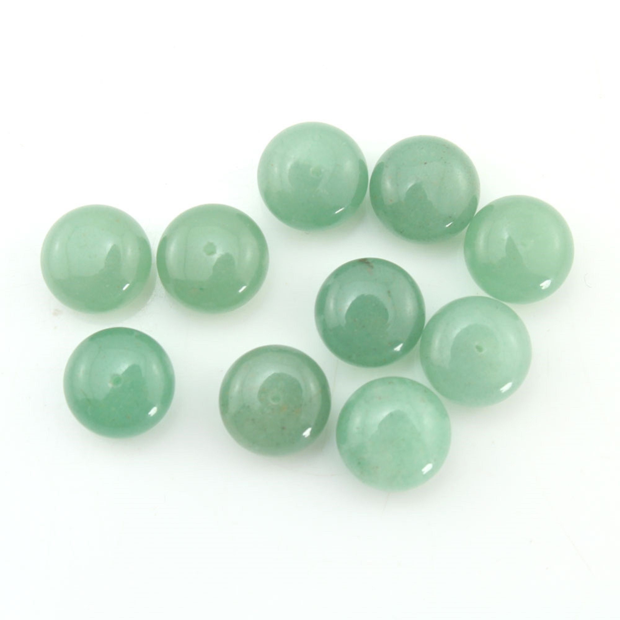 10-12mm Natural Button Shape Earring Beads,crystal Earring Beads,jade Earring Beads,half Drilled Gemstone Beads,beads For Jewelry Earring