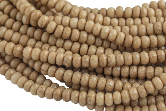 6mm Or 8mm- Jade Faceted Rondelle- Single Or Bulk- 15.5" - Mustard Tan -full Strand 15.5 Inch Strand 6mm Or 8mm- Jade Faceted Rondelle- Single Or Bulk- 15.5" - Mustard Tan -full Strand 15.5 Inch Strand